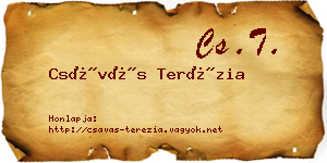 Csávás Terézia névjegykártya